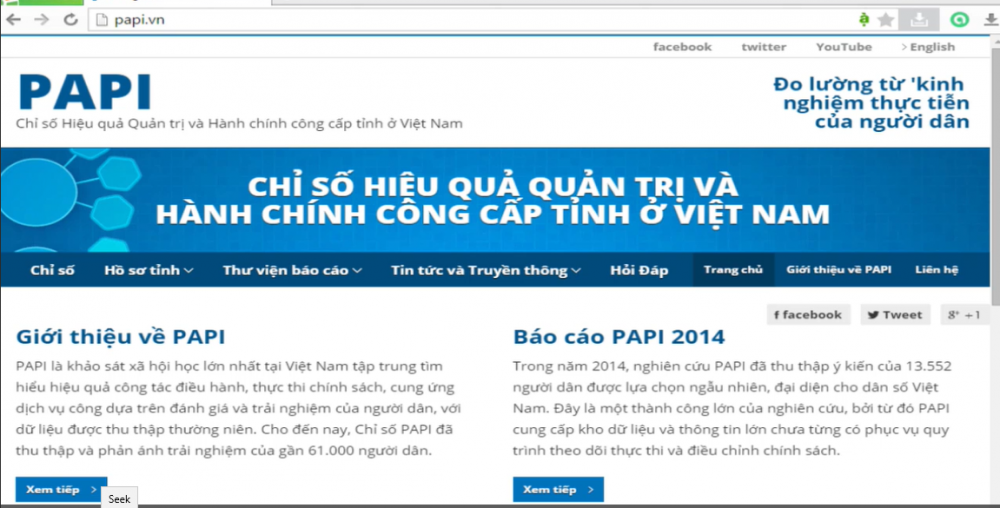 Chỉ số quản trị và hành chính công cấp tỉnh tại Việt Nam (PAPI) - Phần 2 